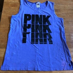 Pink graphic tank top good condition Size Small